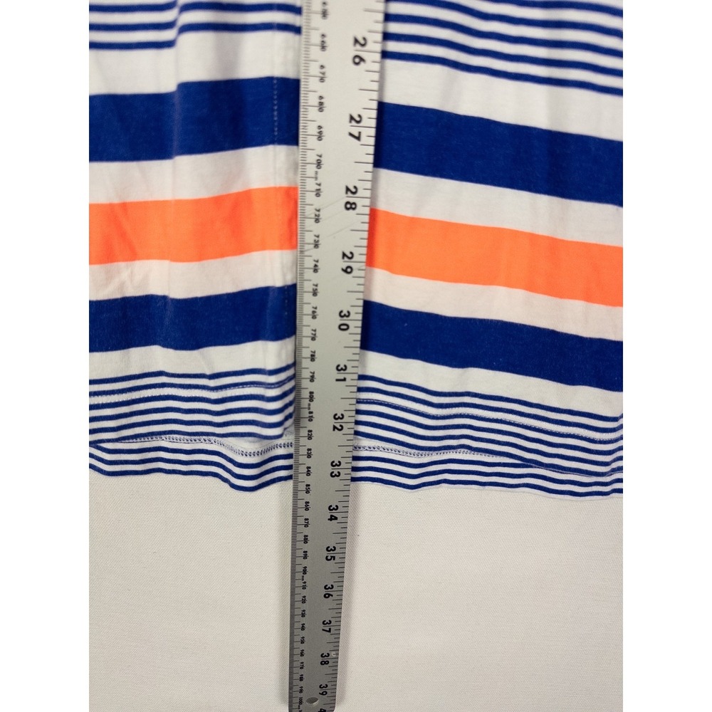 Lilly Pulitzer Beacon Navy Striped Dress Womens L Cotton Short Pullover Spring - Picture 5 of 6